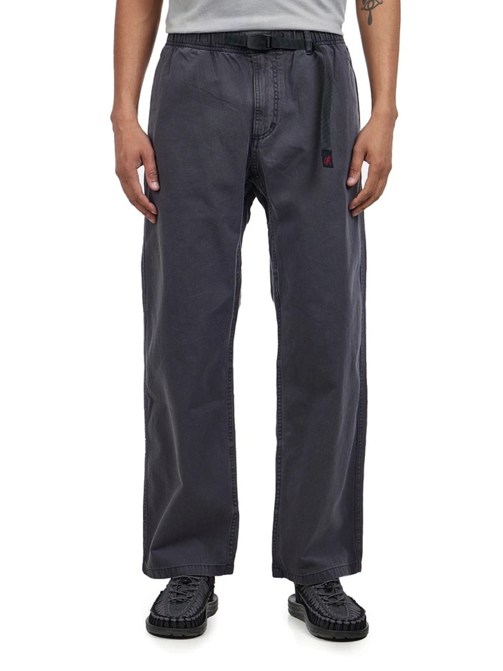 Gramicci Mens Track Pant Large Dark Gray Nylon Athleisure Gorpcore Technical